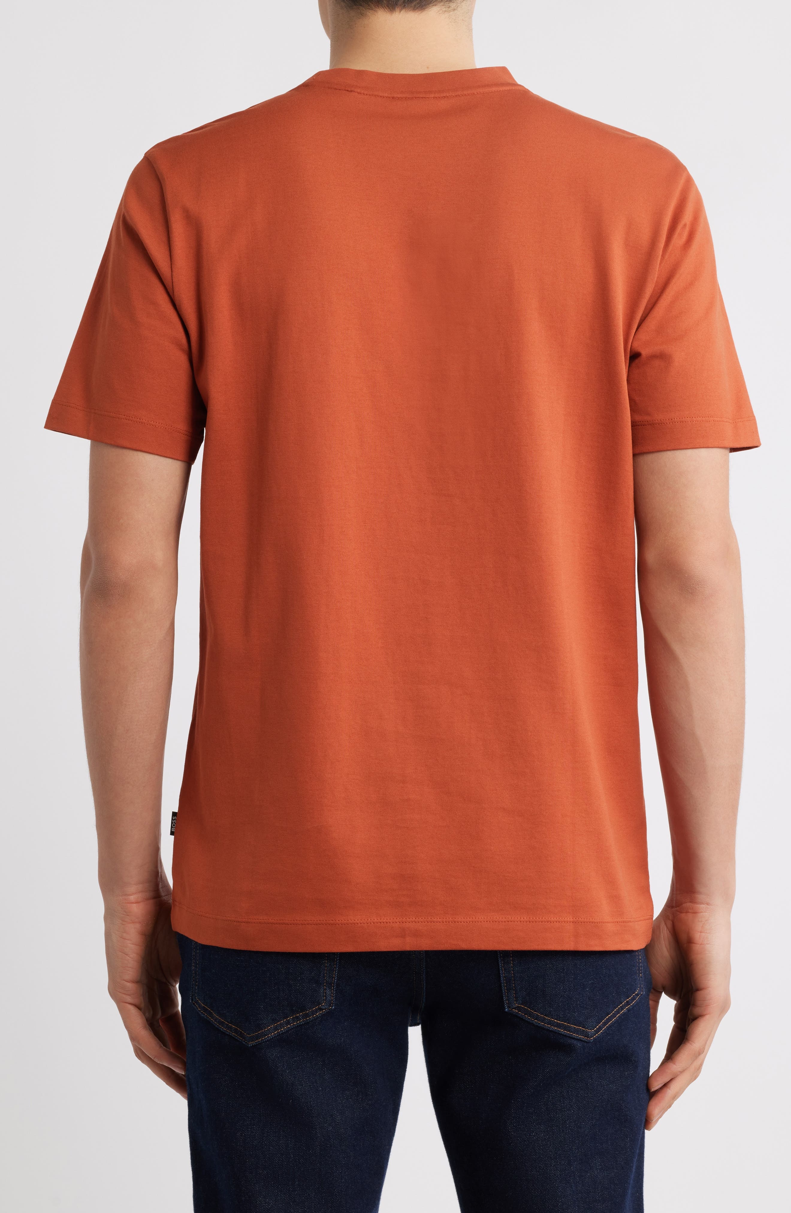BOSS Tiburt 354 Logo Cotton Graphic T-Shirt in Dark Orange at Nordstrom - 2