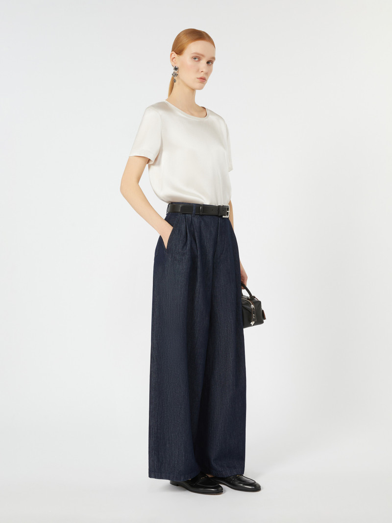 'S Max Mara REBECCA Viscose satin T-shirt outlook