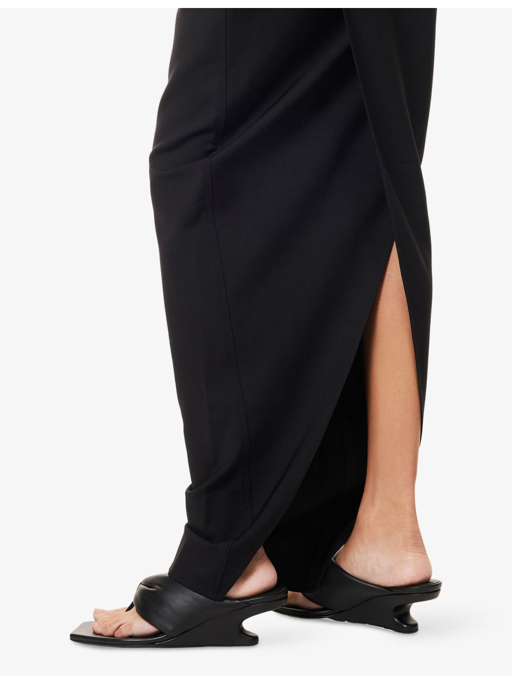 Soft Pillar Stretch-Wool Blend Maxi Skirt - 5