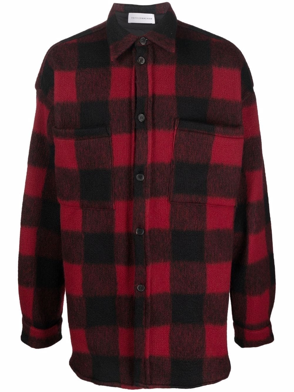 checked print jacket - 1