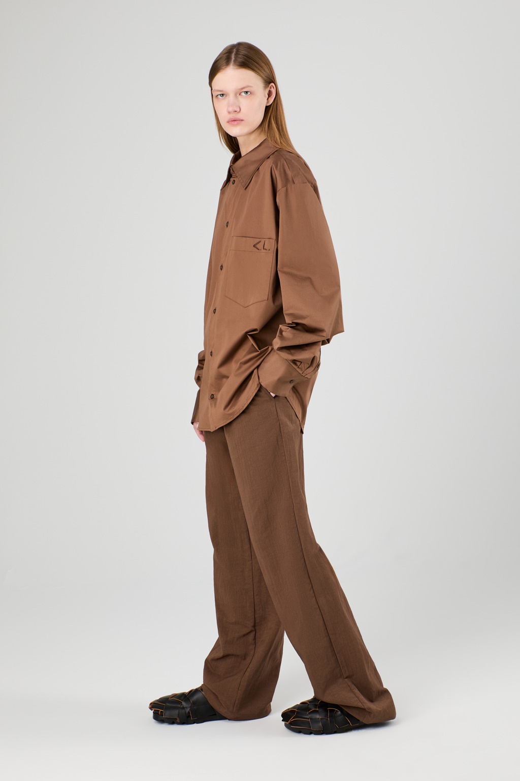 Brown Cotton Shirt - 3