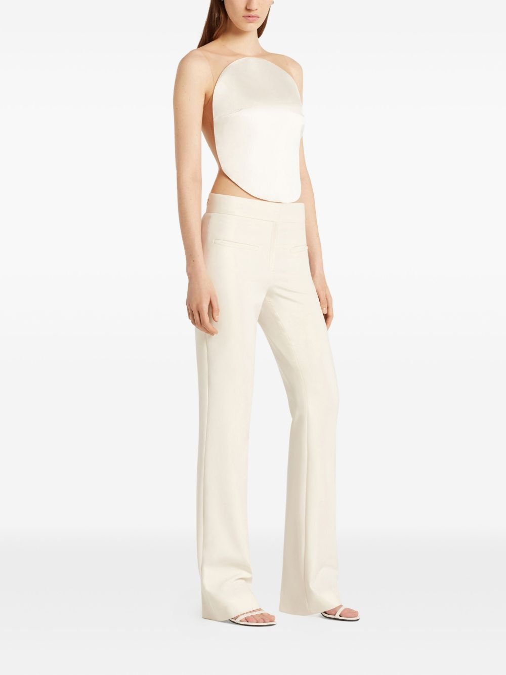 sheer-panel bodysuit - 3