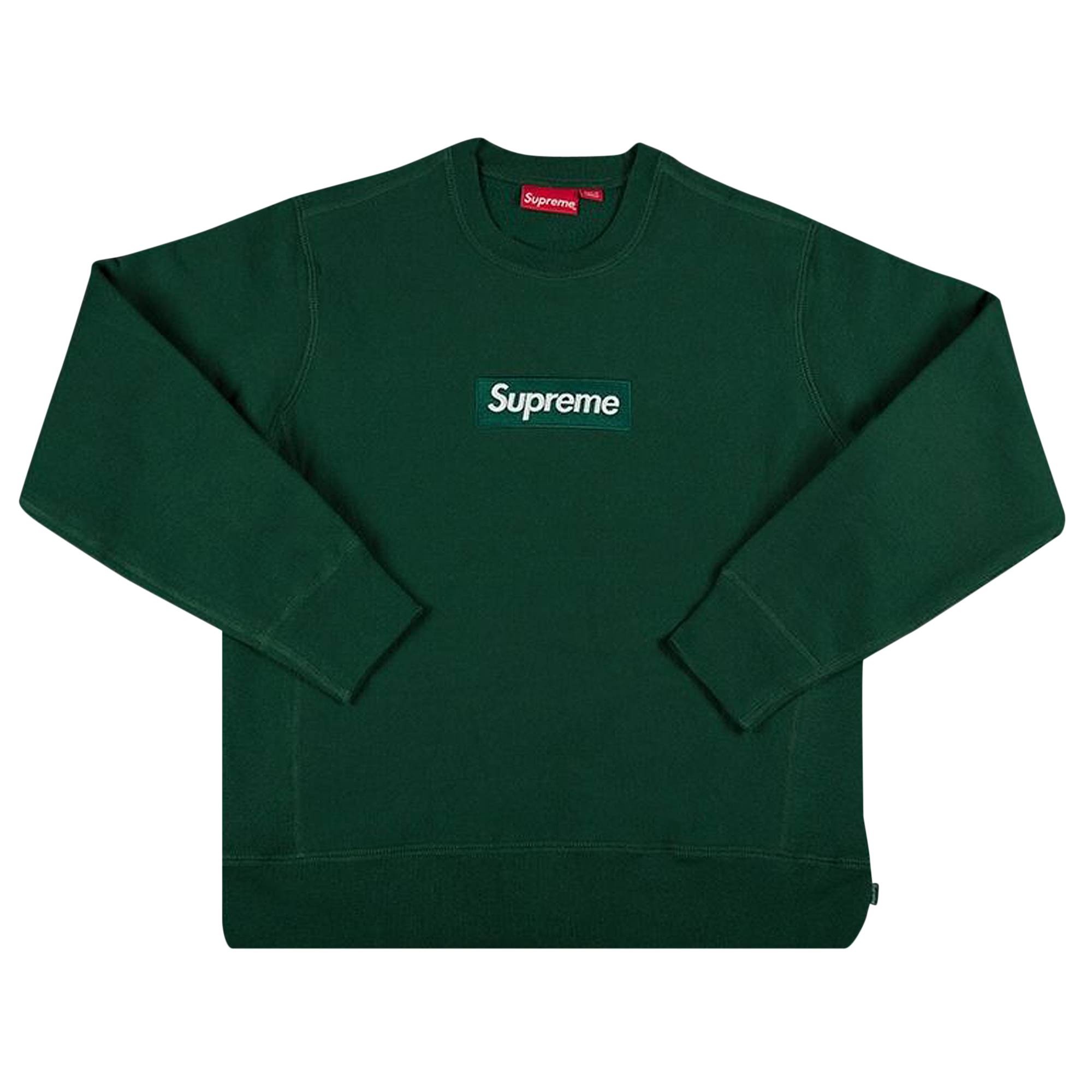 Supreme Box Logo Crewneck 'Dark Green' - 1