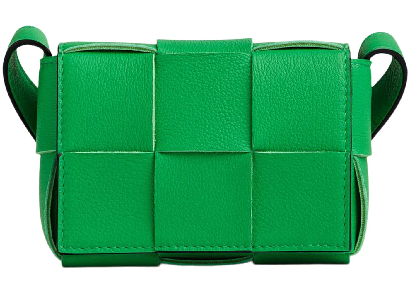 Bottega Veneta Candy Cassette Crossbody Bag Mini Intreccio Parakeet/Black - 1