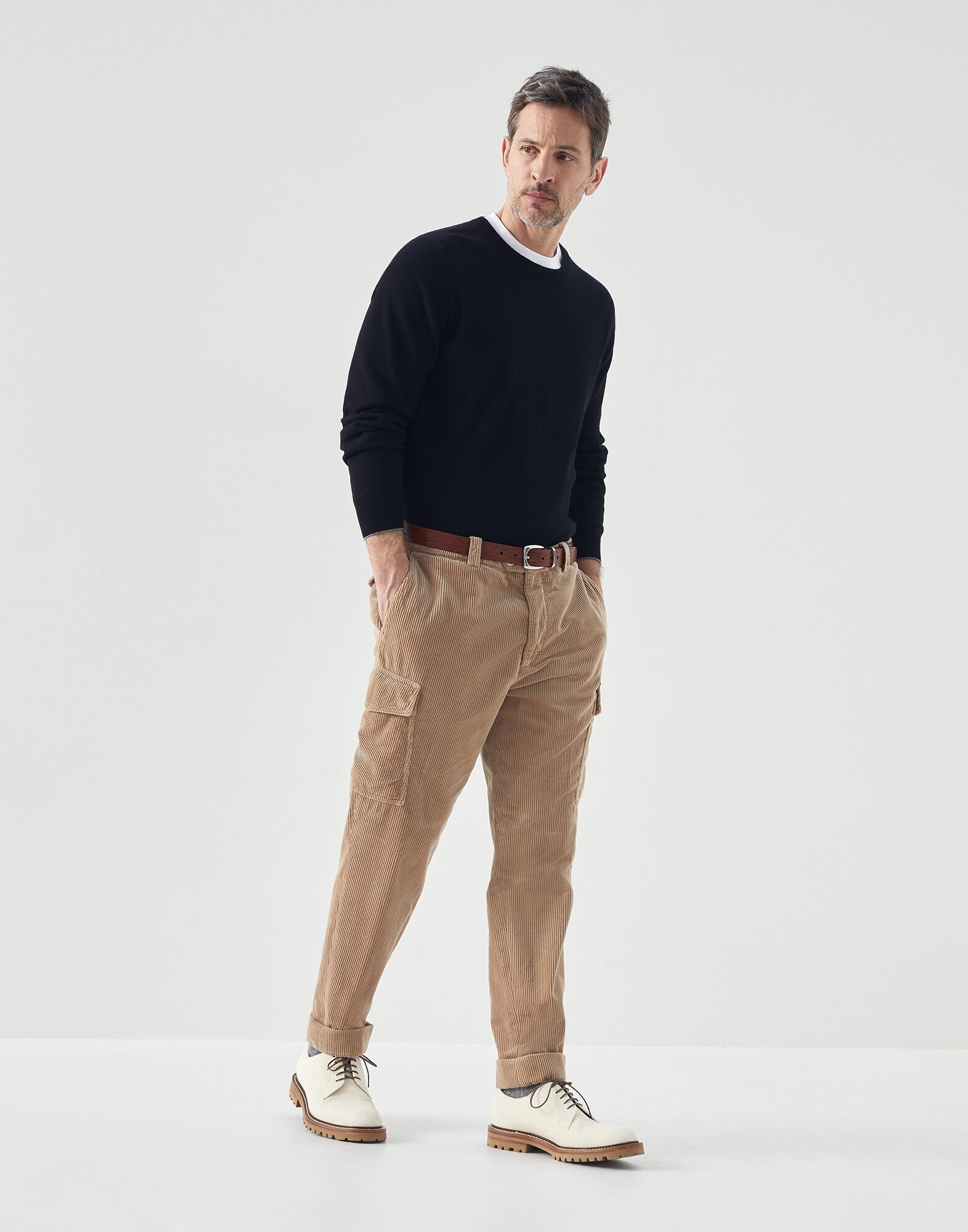 BRUNELLO CUCINELLI Leisure fit ワークパンツ Brunello Cucinelli Linen and Cotton LEISURE FIT Pants men