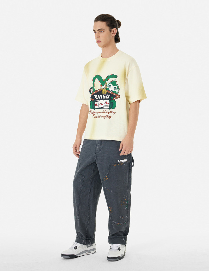 WASHED VIRTUAL VACATION PRINT RELAX FIT T-SHIRT 1