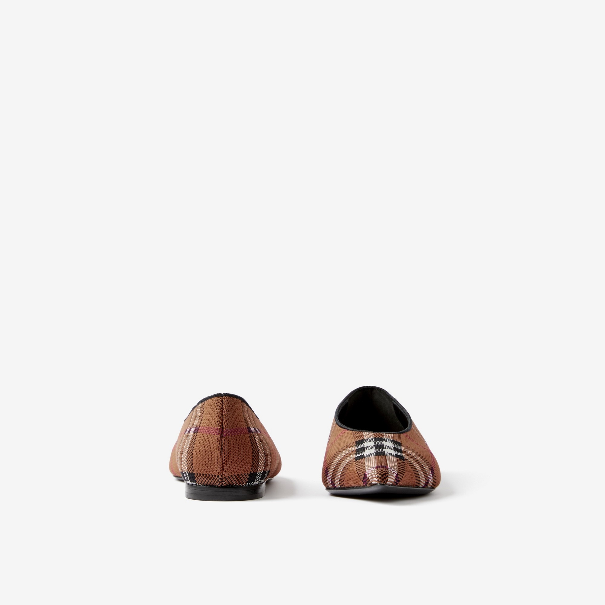 Vintage Check Point-toe Ballerinas - 4