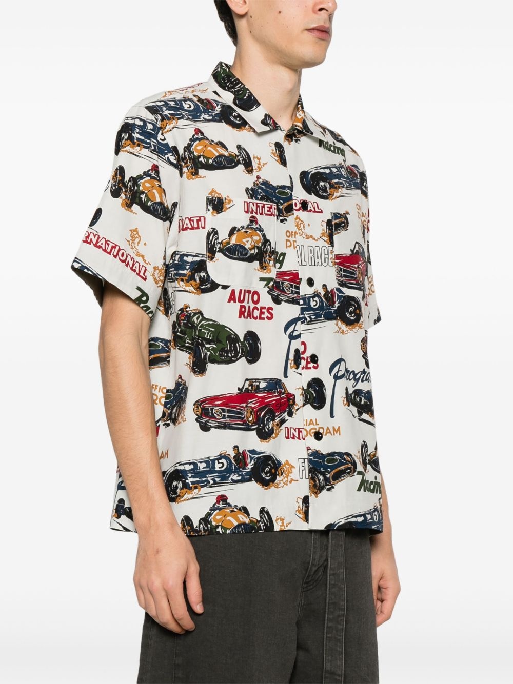race car-print shirt - 3