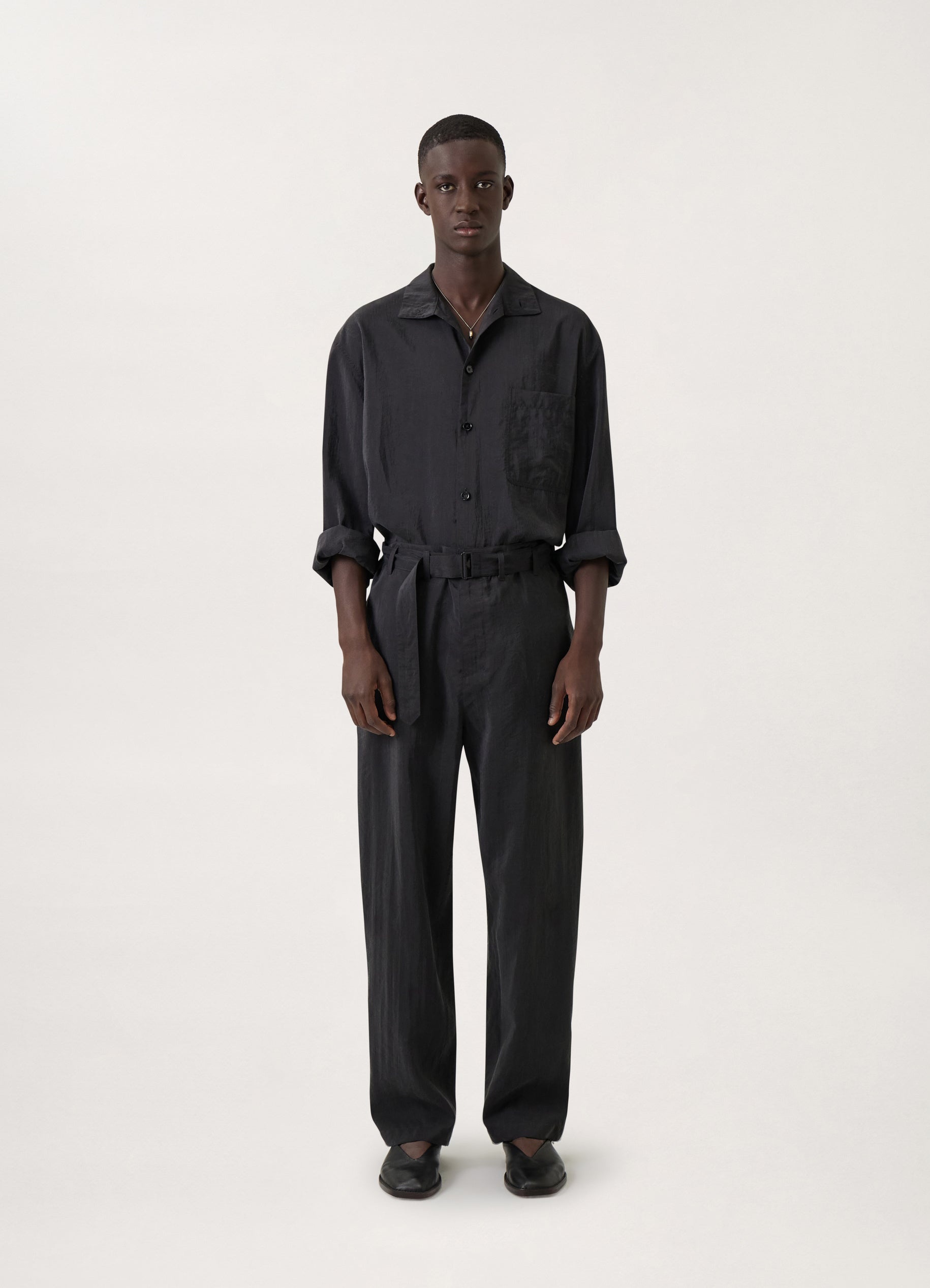BELTED LOOSE PANTS
DRY SILK - 2