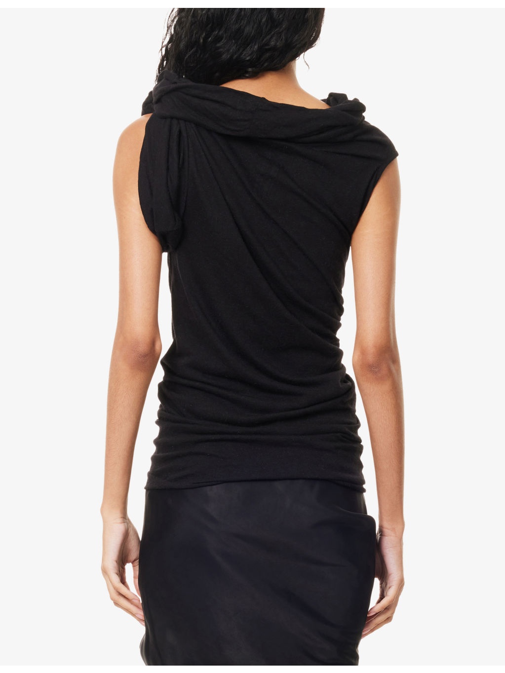 Twist Asymmetric Stretch-Woven Top - 4