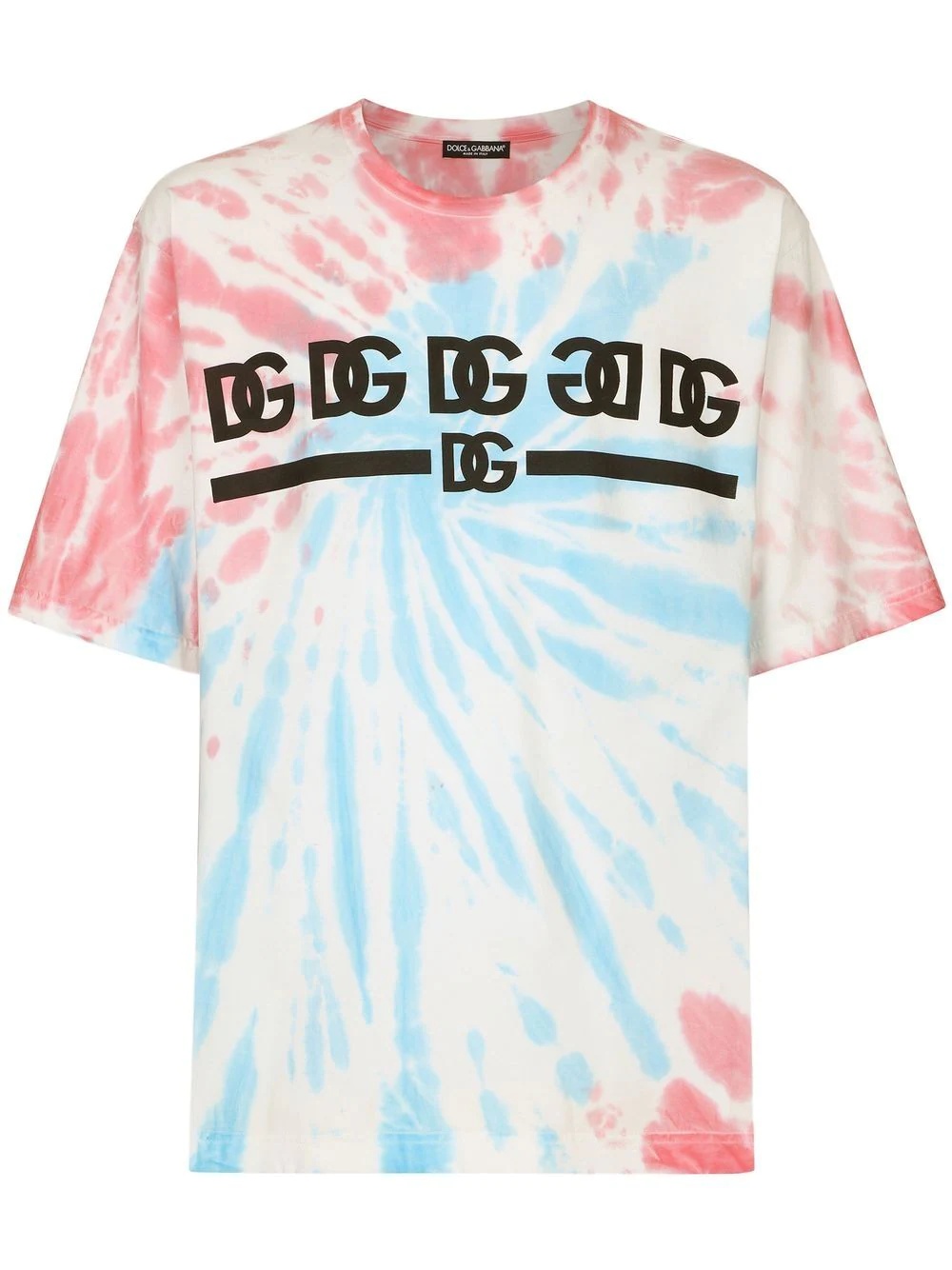 tie-dye print cotton T-shirt - 1