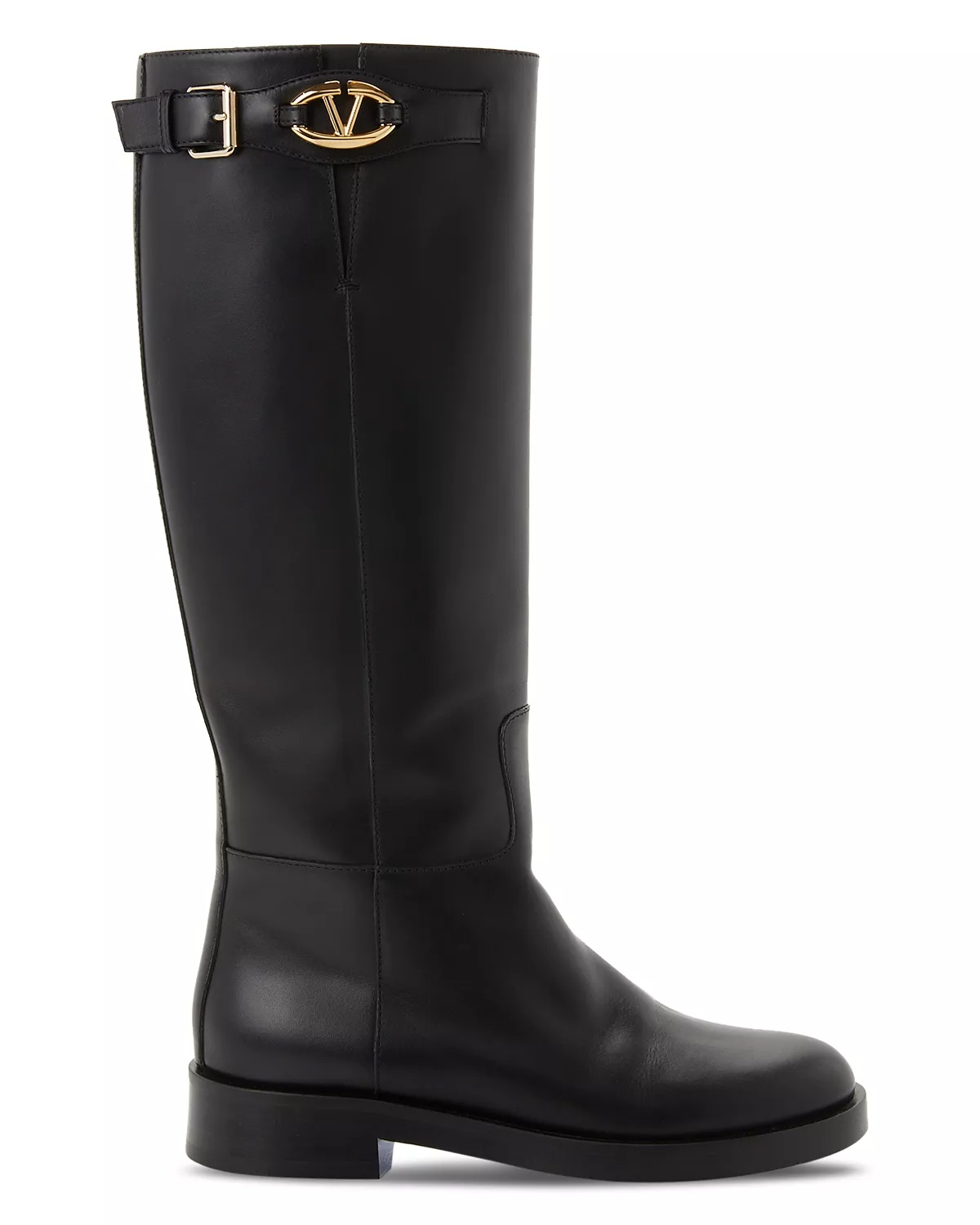 Women's Buckled Riding Boots - 3