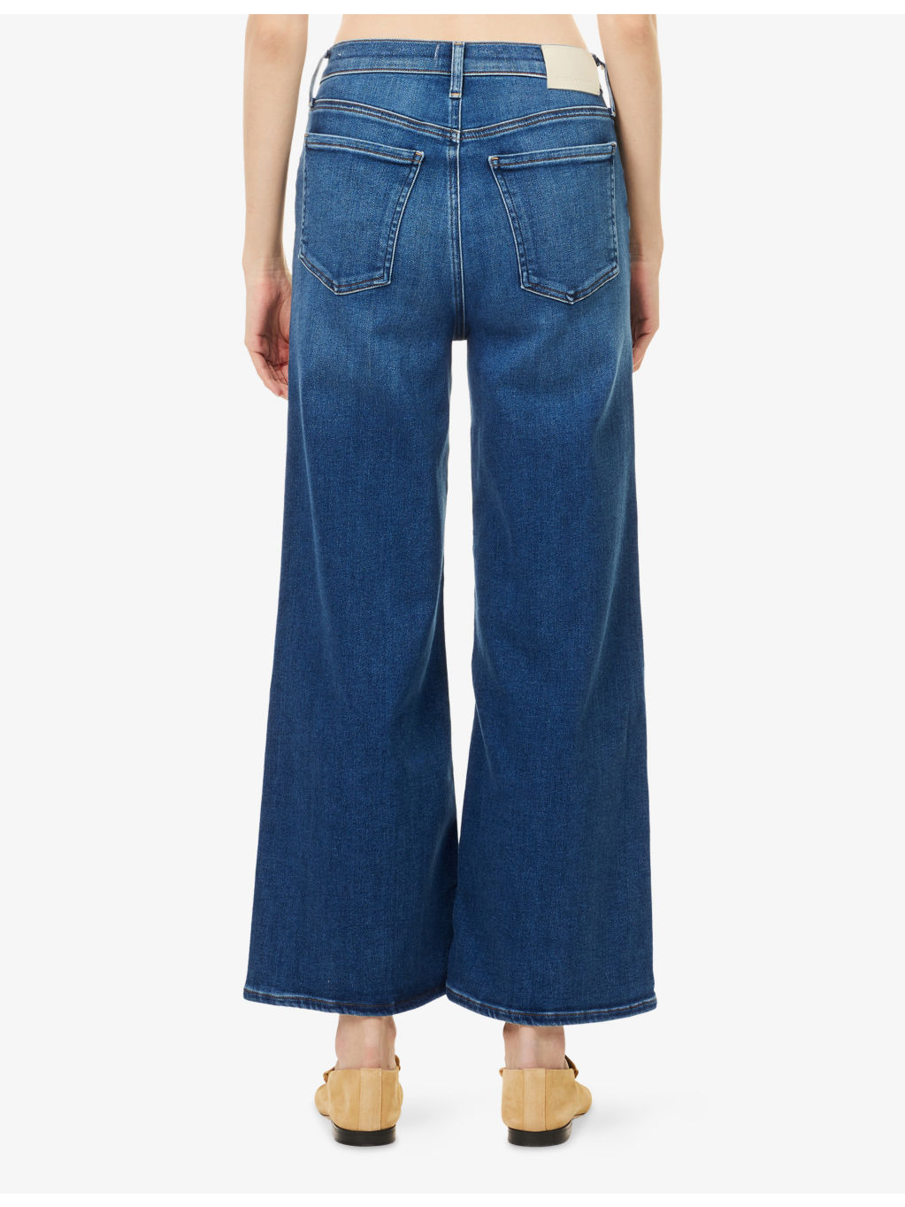 Lyra Wide-Crop-Leg Stretch-Denim Blend Jeans - 4
