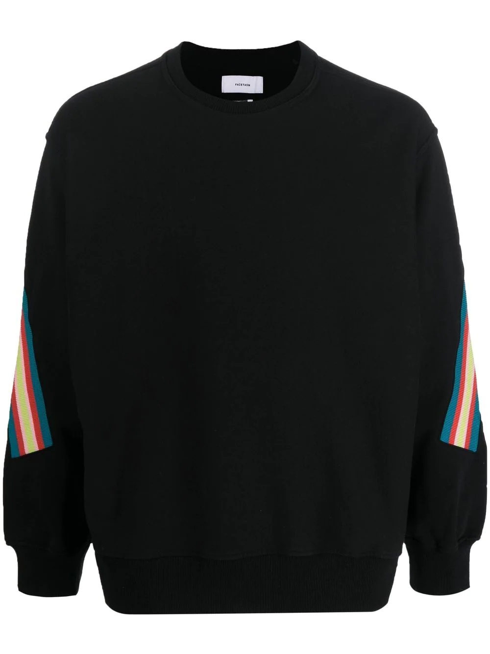 striped crew-neck sweatshirt - 1