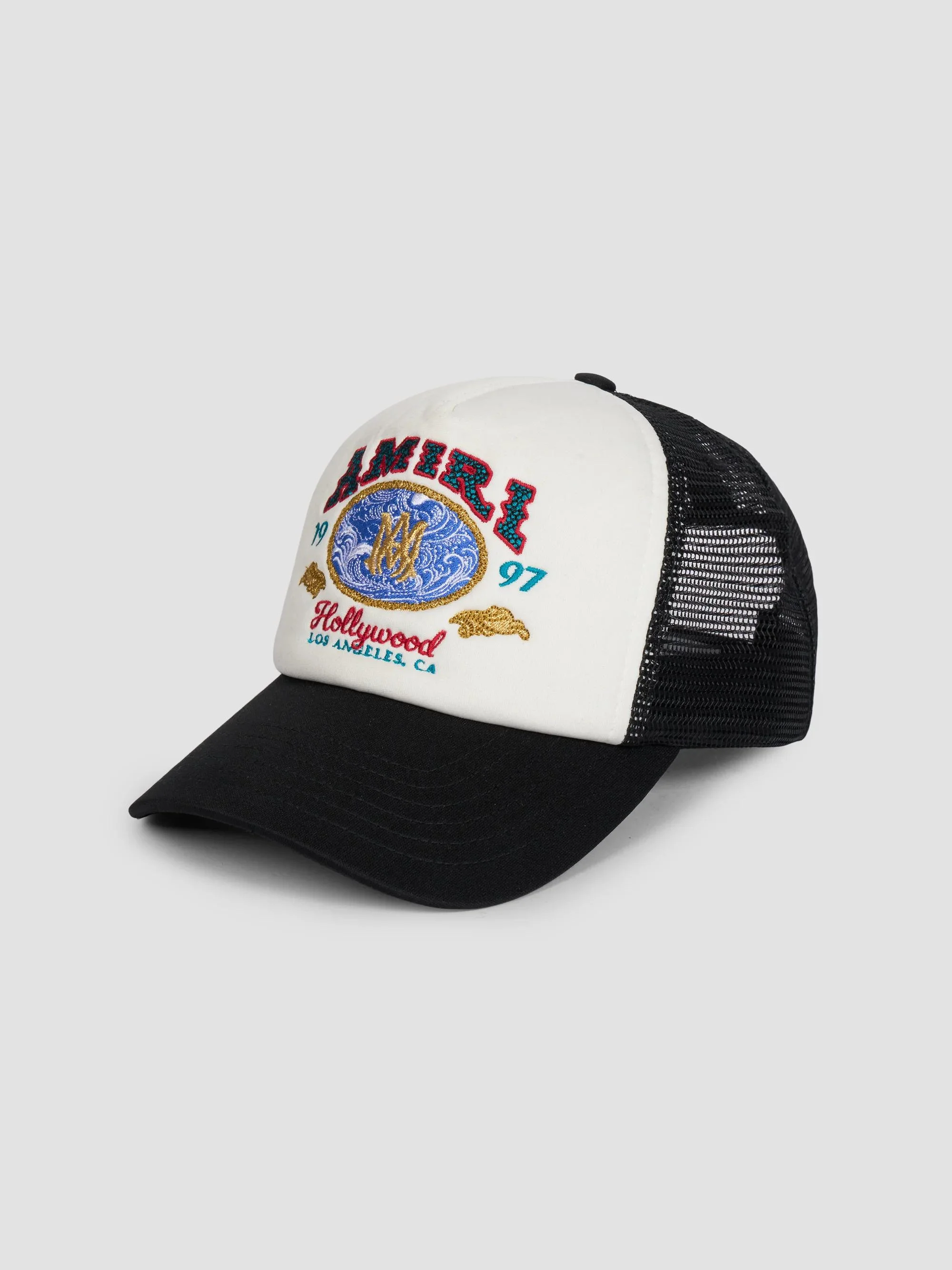 Men's Wave Foam Trucker Hat - Black - 1