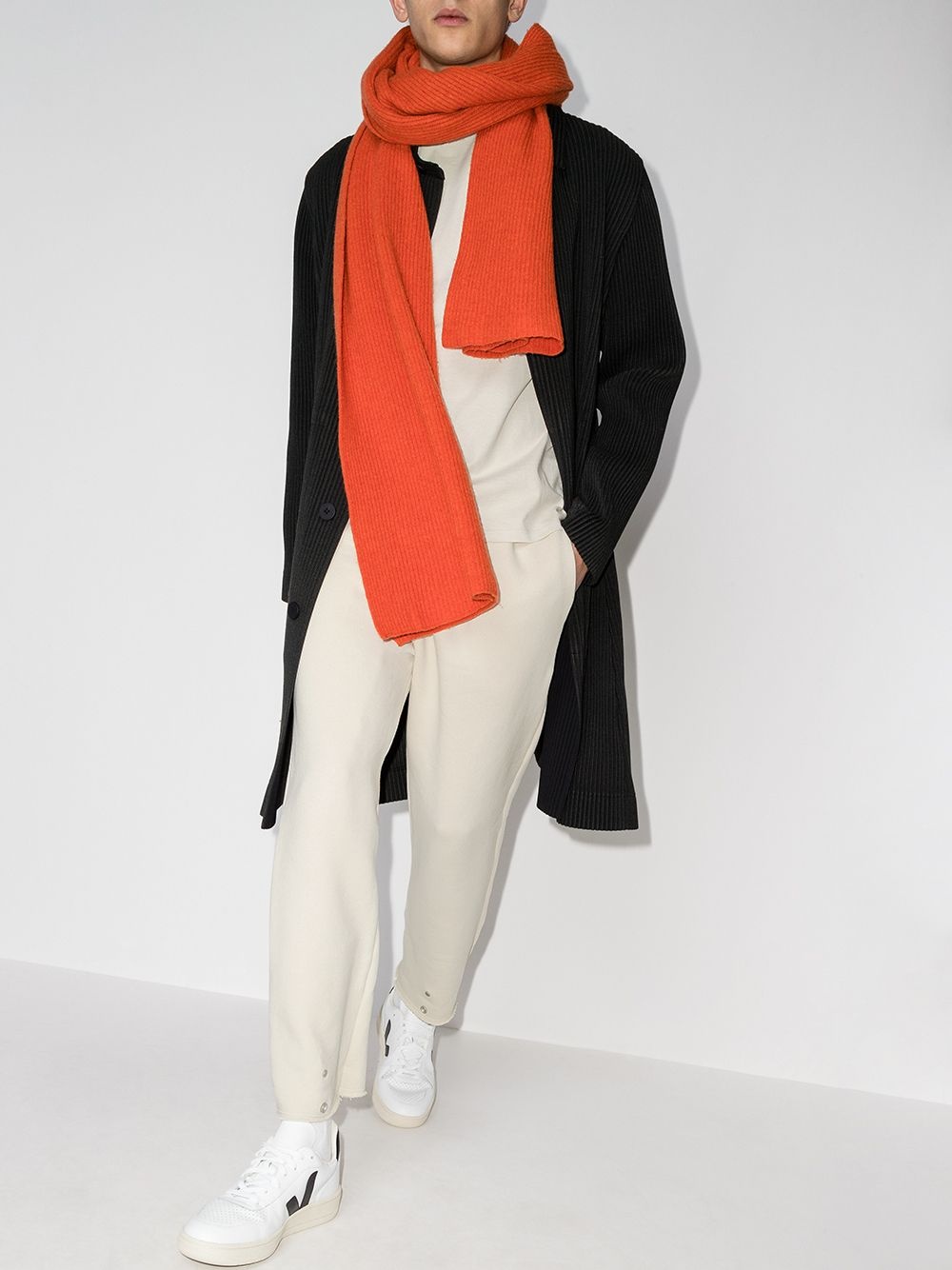 snap-button cotton track pants - 5
