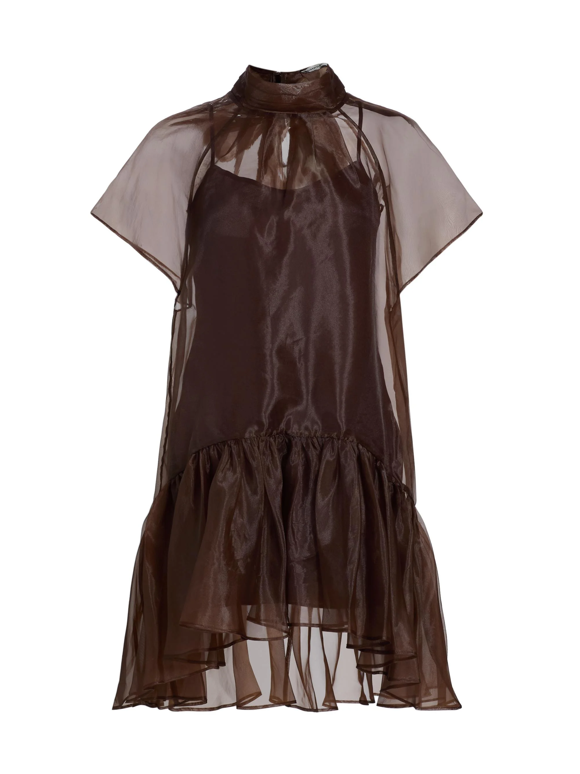 Women's Beaux Tiered Minidress - Chocolate - 1