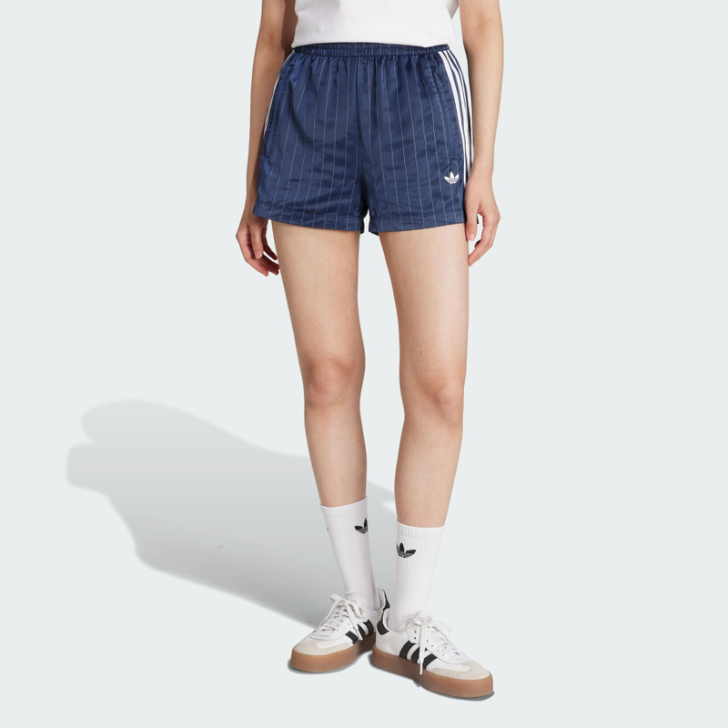 adidas adidas Originals Pinstripe Satin Shorts outlook