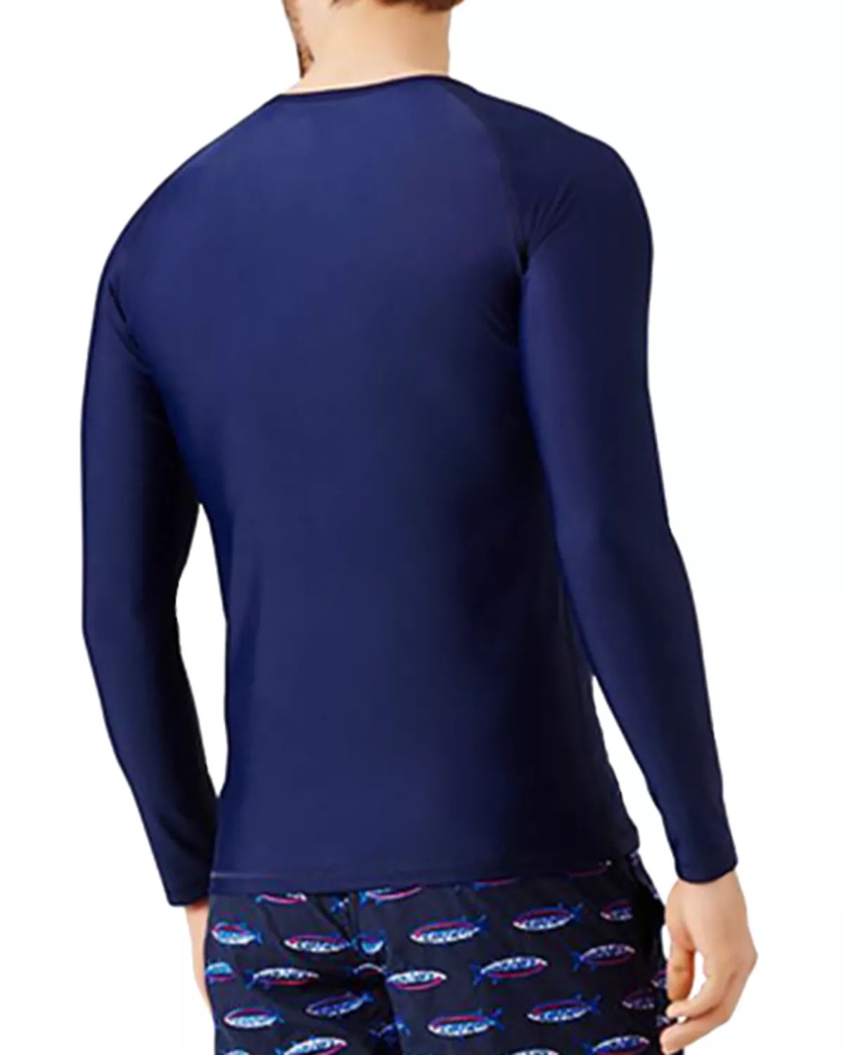 Long-Sleeve Turtle-Accented Rash Guard Tee - 3