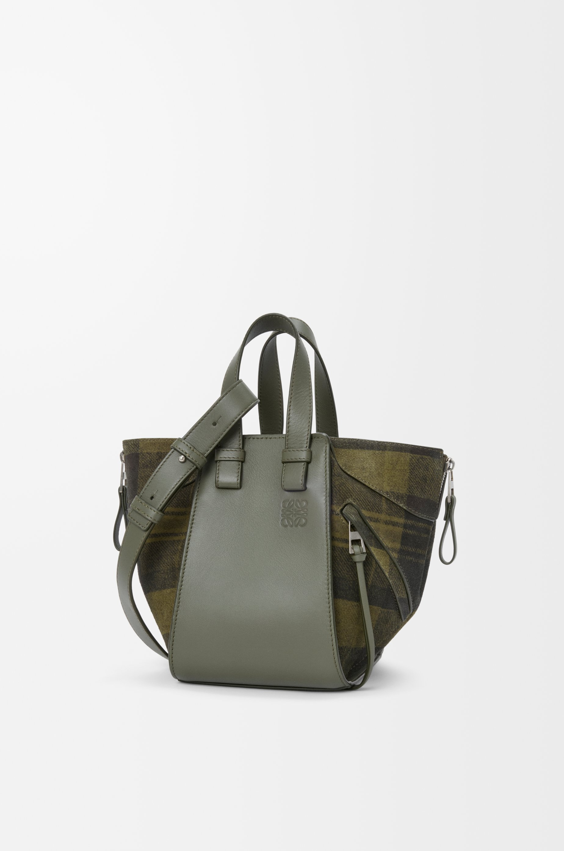 Compact Hammock bag in suede and classic calfskin - 2