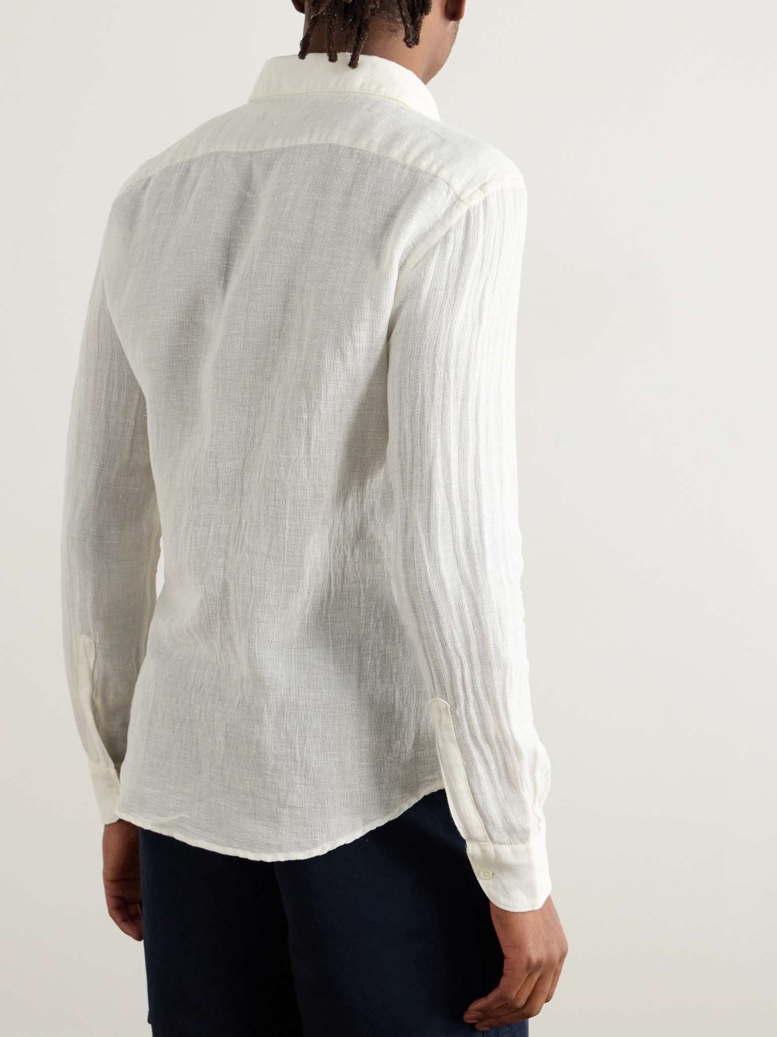 Cotton and Linen-Blend Gauze Shirt - 4