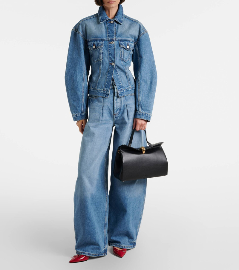 JACQUEMUS Valerie Small leather top-handle bag outlook