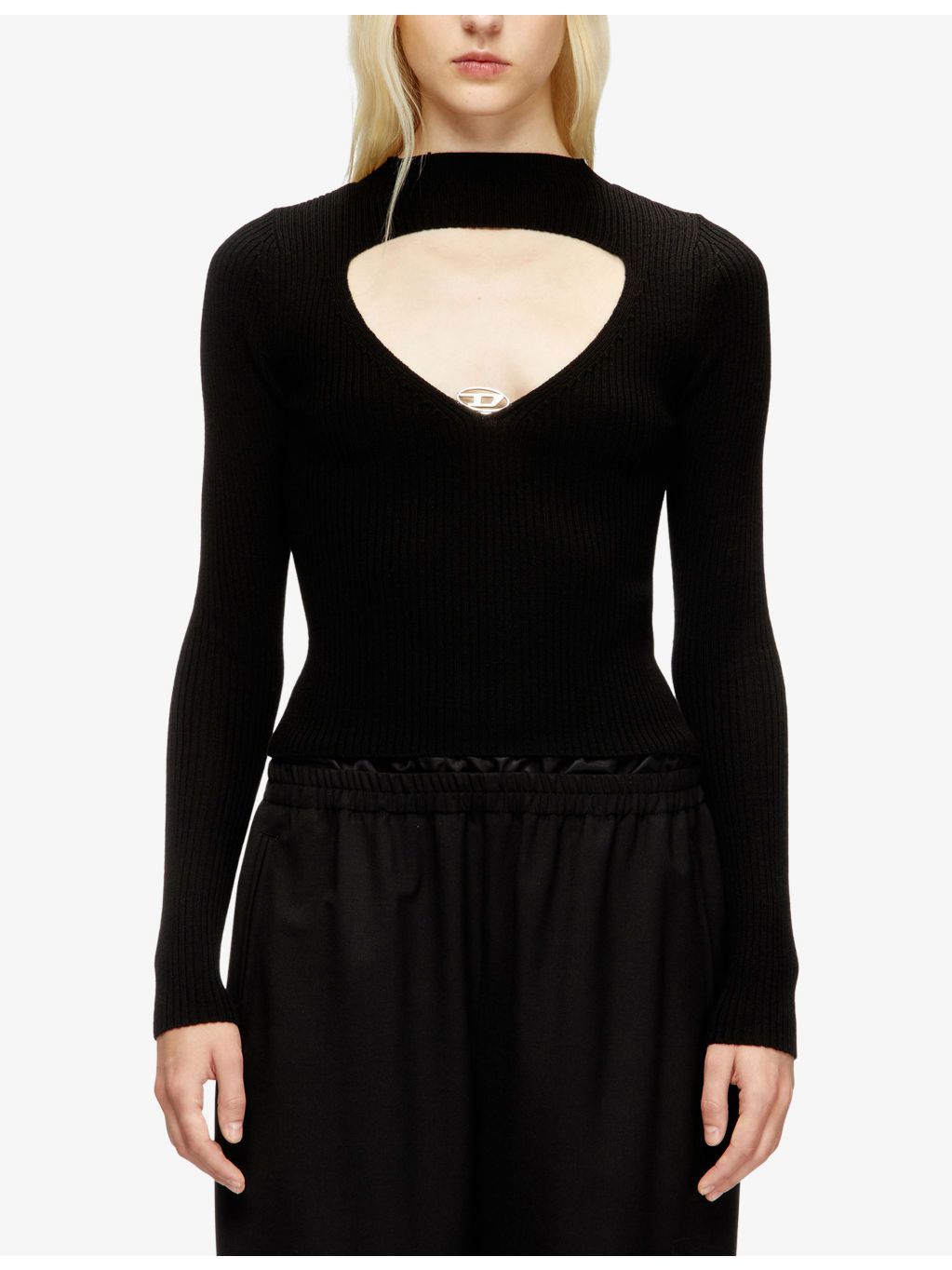 M-Olina Cut-Out Wool Knitted Top - 3