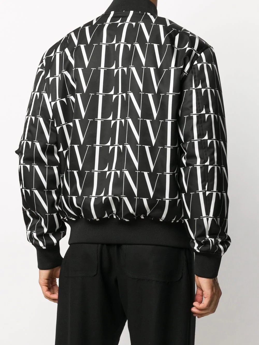 VLTN print bomber jacket - 4