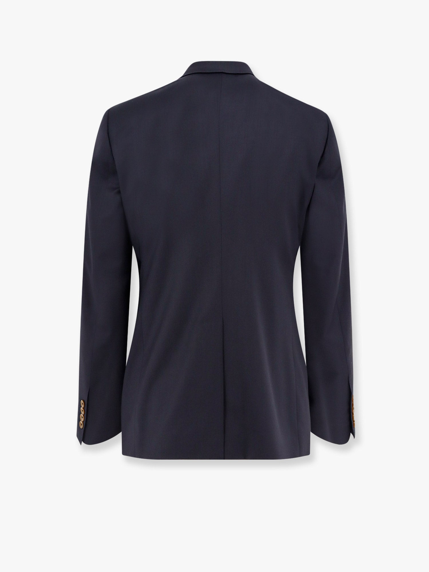 Dolce & Gabbana Stretch Virgin Wool Blazer With Frontal Logo Patch - 4