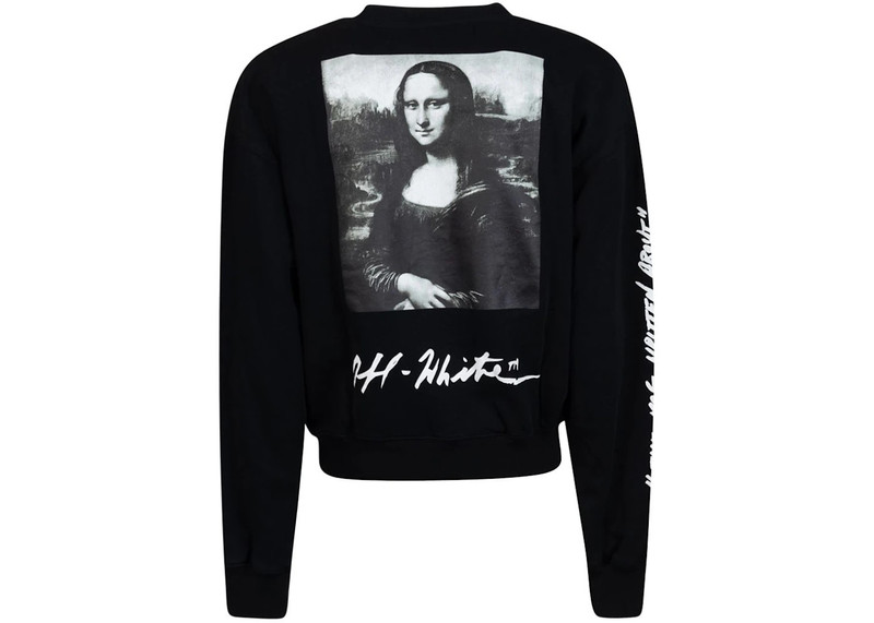 Off-White OFF-WHITE Monalisa Graphic Print Sweatshirt Black/White outlook