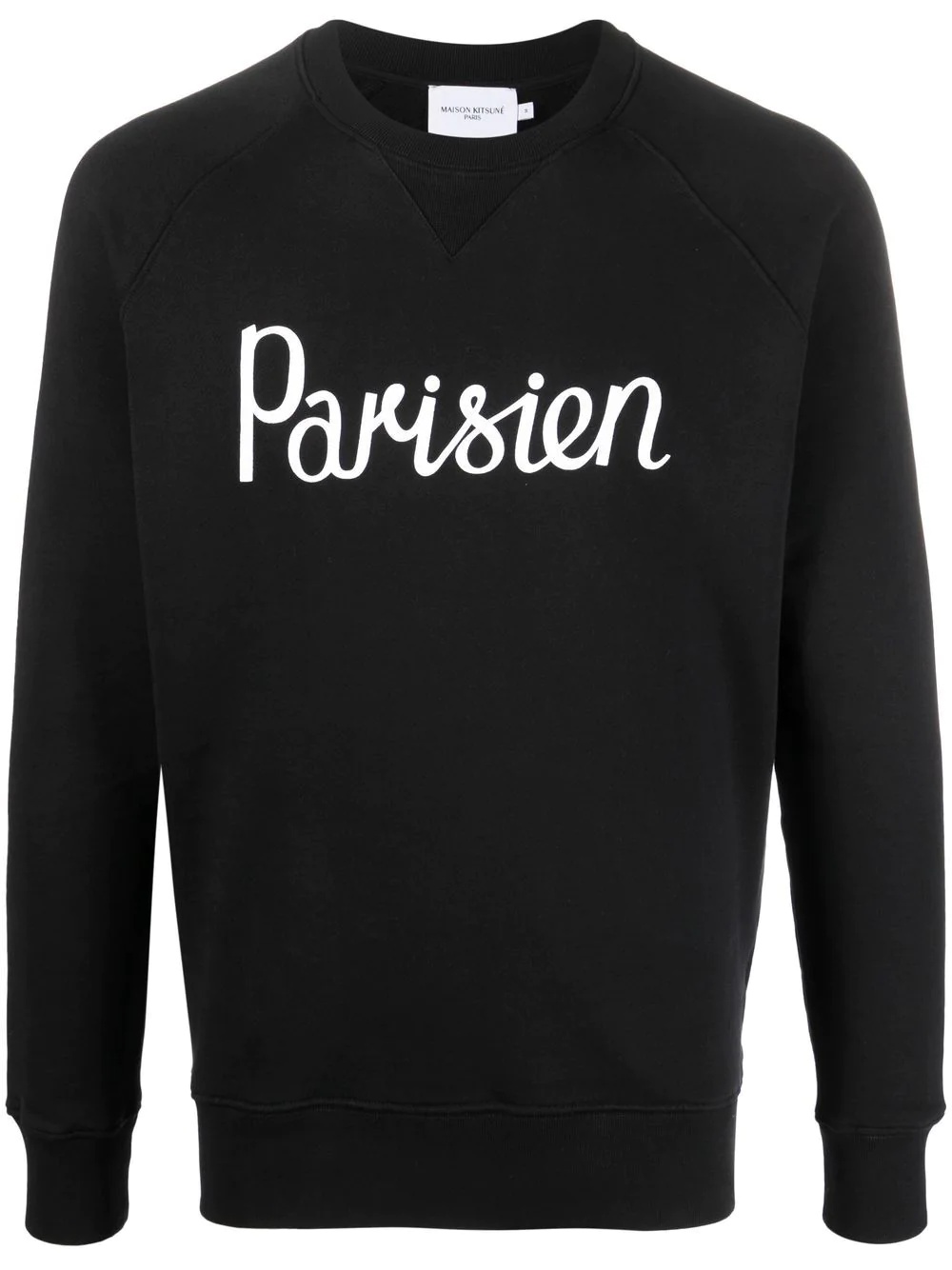 Parisien-print detail sweatshirt - 1