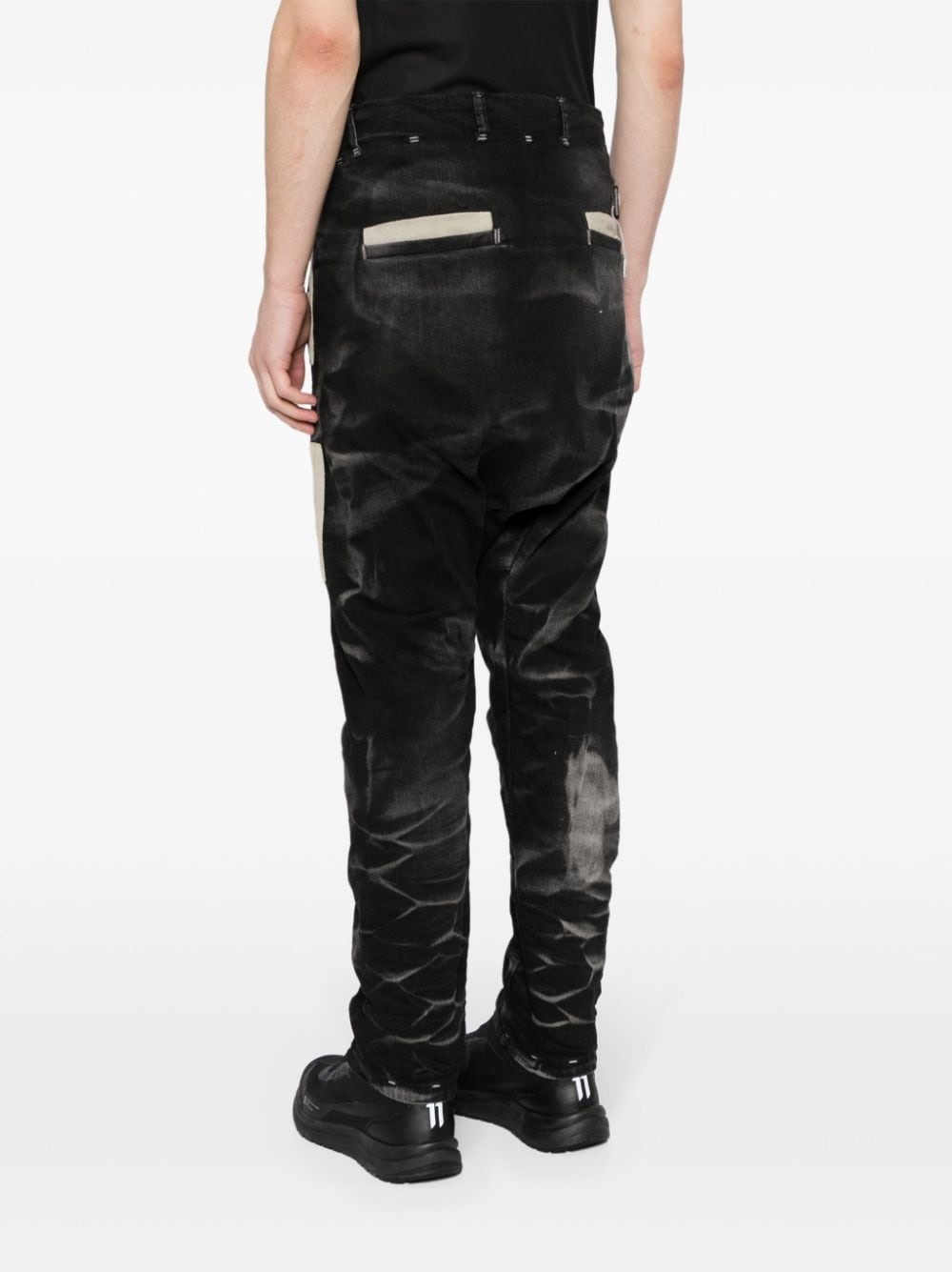 faded slim-cut jeans - 4