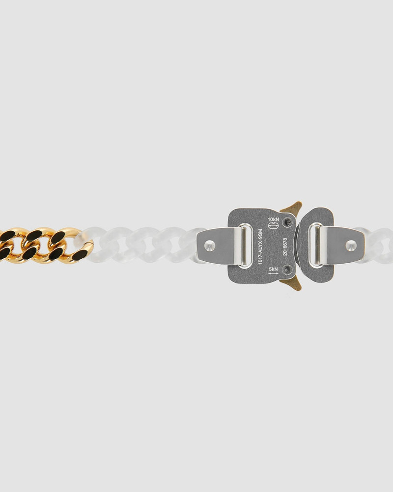 TRANSPARENT AND CHAIN METAL NECKLACE 3