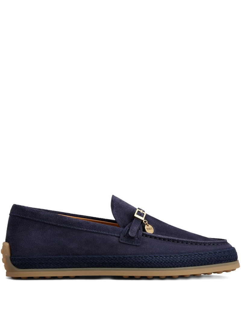 buckle-detail suede loafers 1