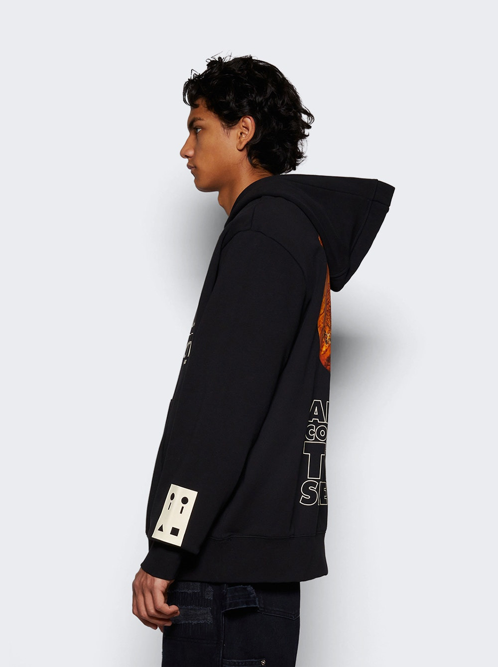 X Sterling Ruby Otw Hoodie Black - 4