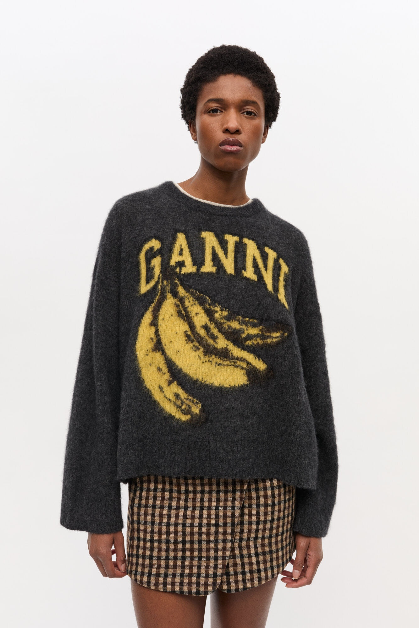 BLACK BANANA GRAPHIC SWEATER - 2