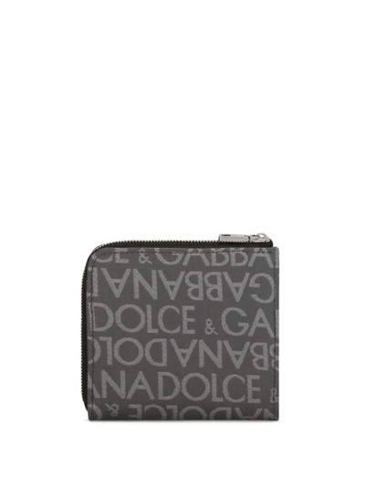 Dolce & Gabbana logo-plaque jacquard wallet outlook