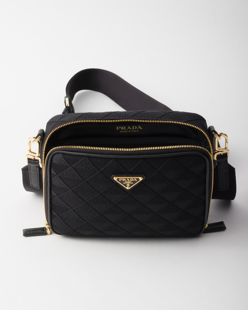 Prada Brique embroidered fabric bag 5