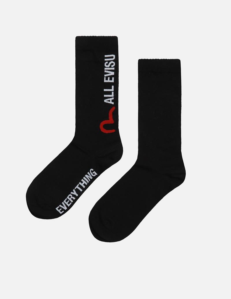 ALL EVISU EVERYTHING JACQUARD LONG SOCKS 1