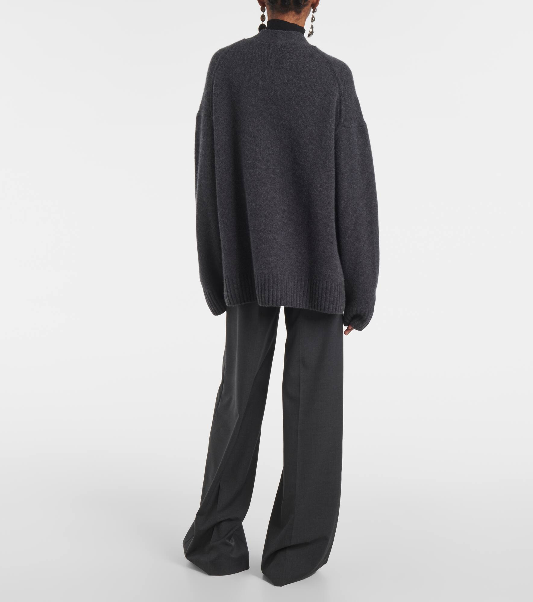 Oversized cashmere cardigan - 3