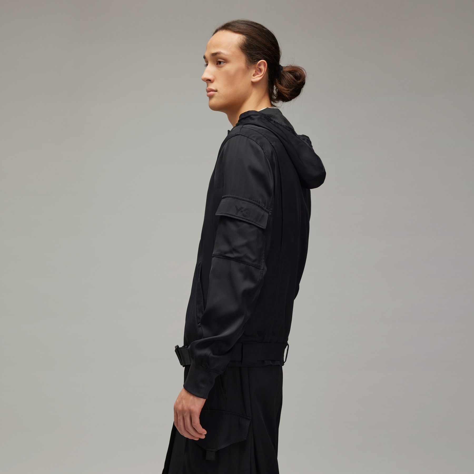 Y-3 Rayon Twill Hooded Top - 4