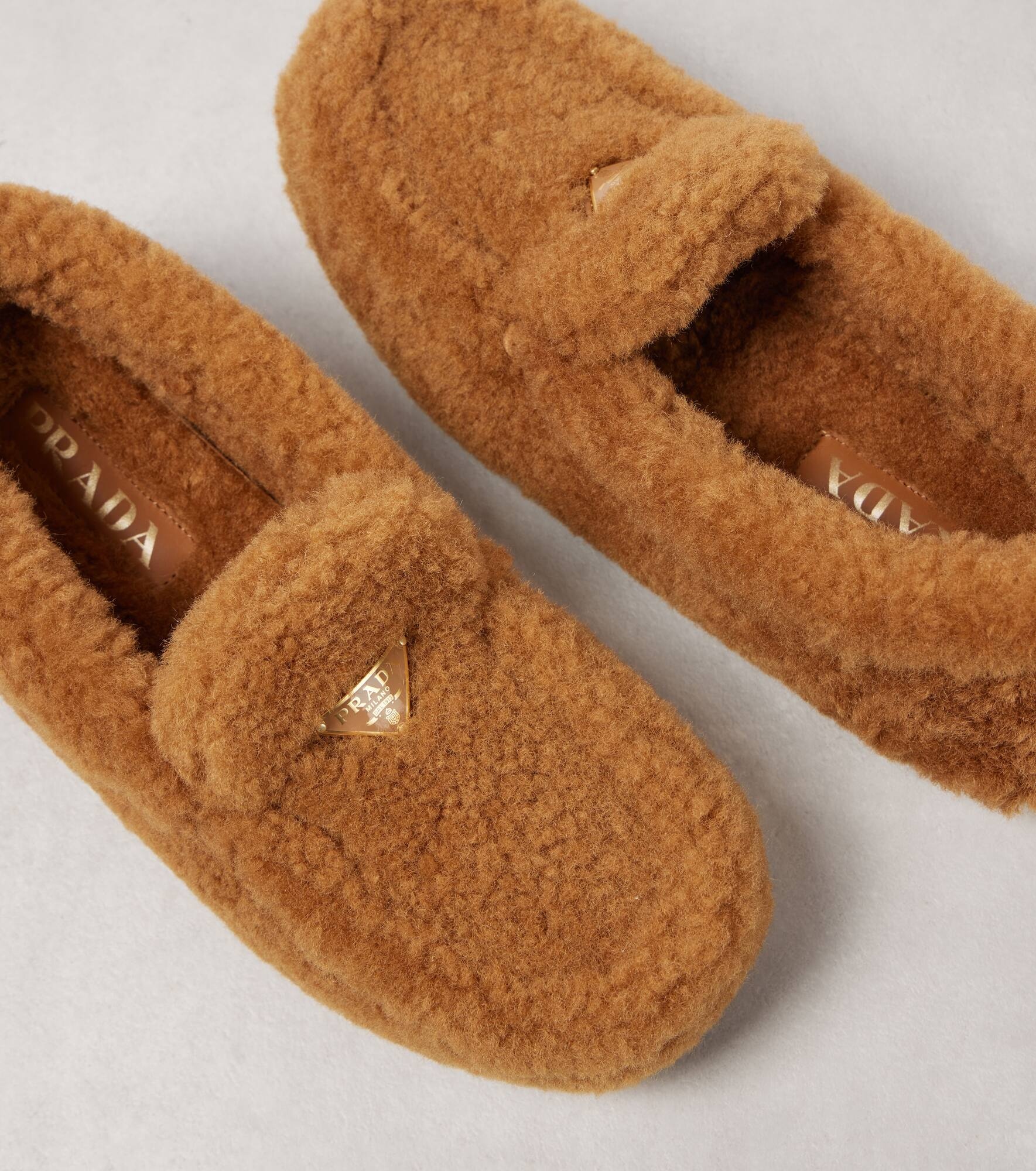 Shearling driving loafers - 5
