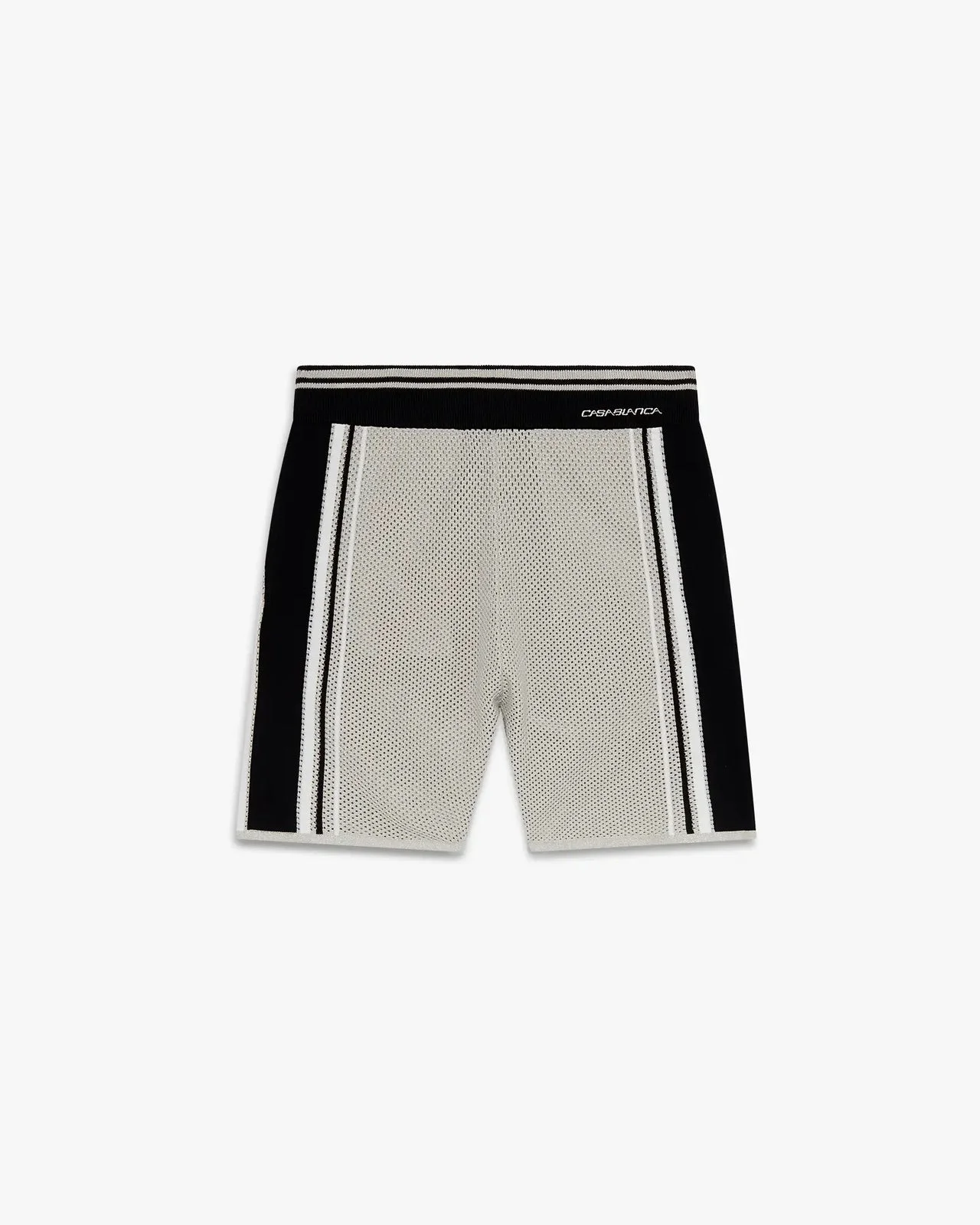Metallic Mesh Stripe Shorts | Casablanca Paris - 1