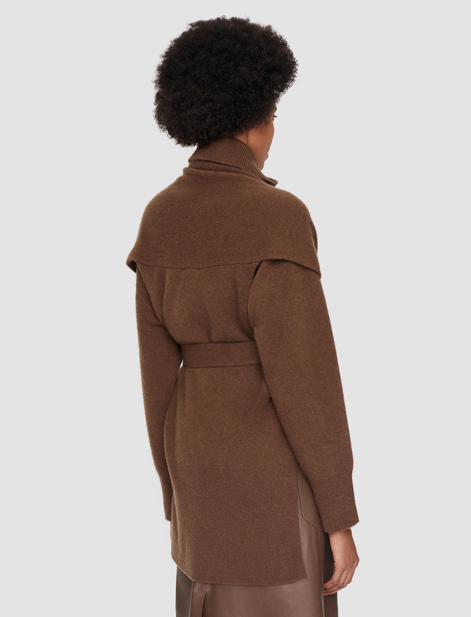 Brushed Cashmere Sleeveless Wrap - 4