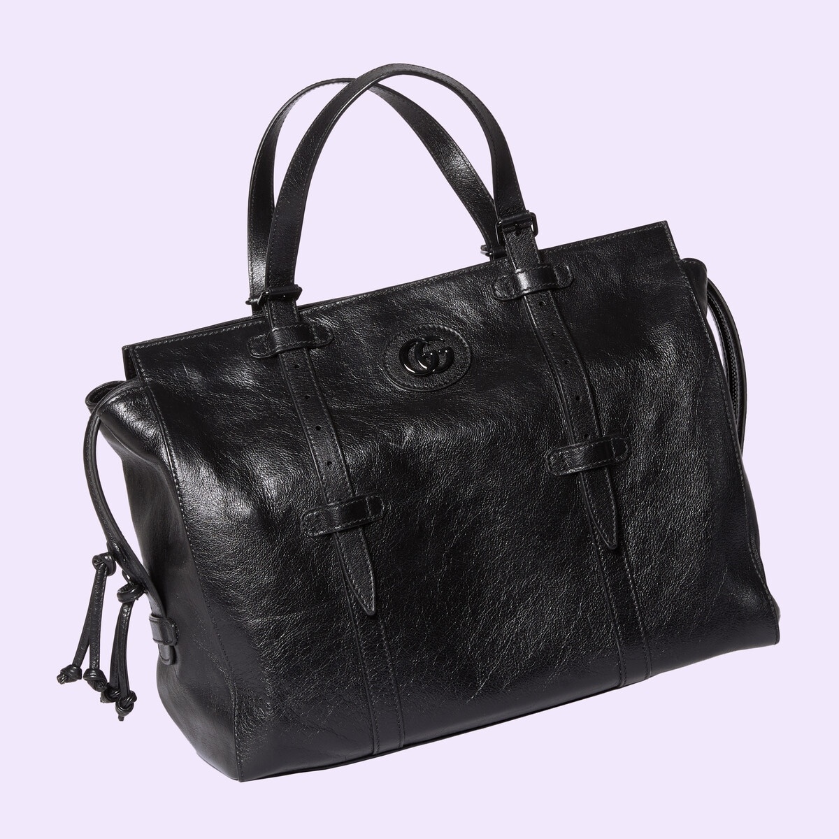 Medium tote bag with tonal Double G - 4