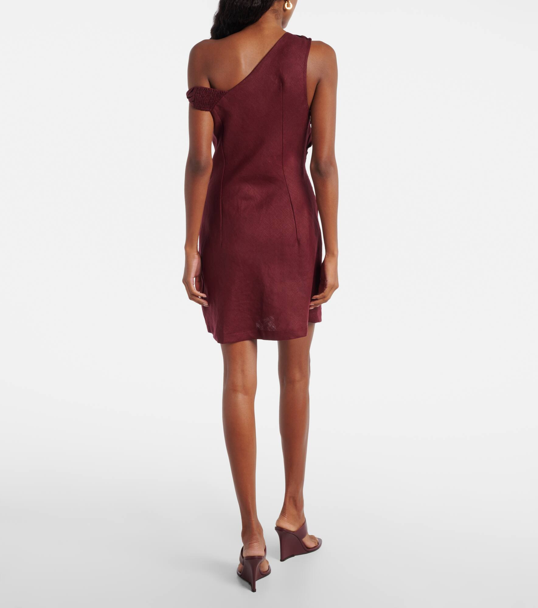 Suis draped linen minidress - 3