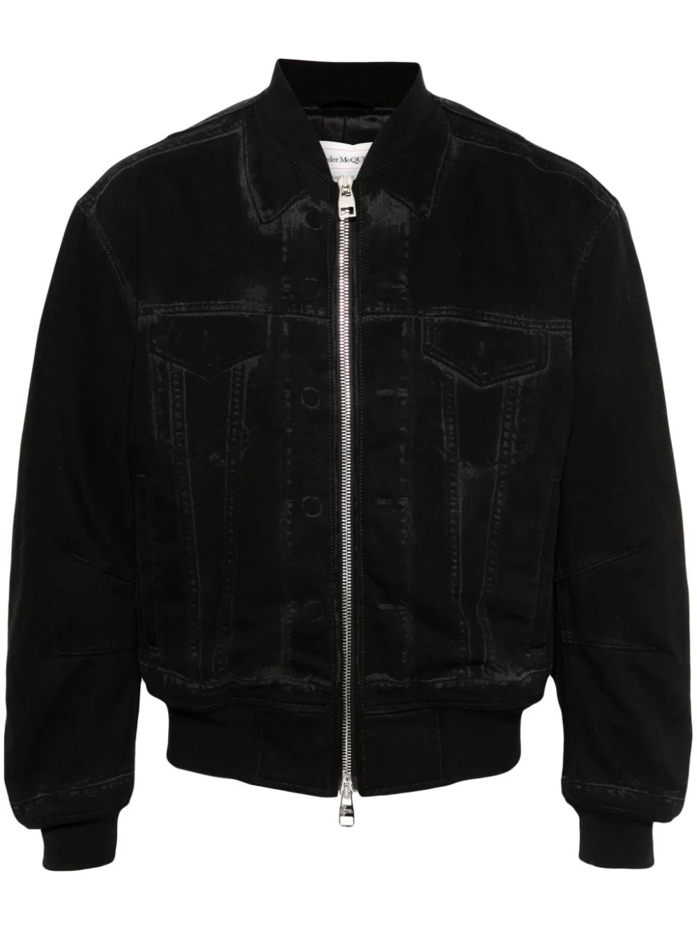 trompe l'oeil-print bomber jacket - 1