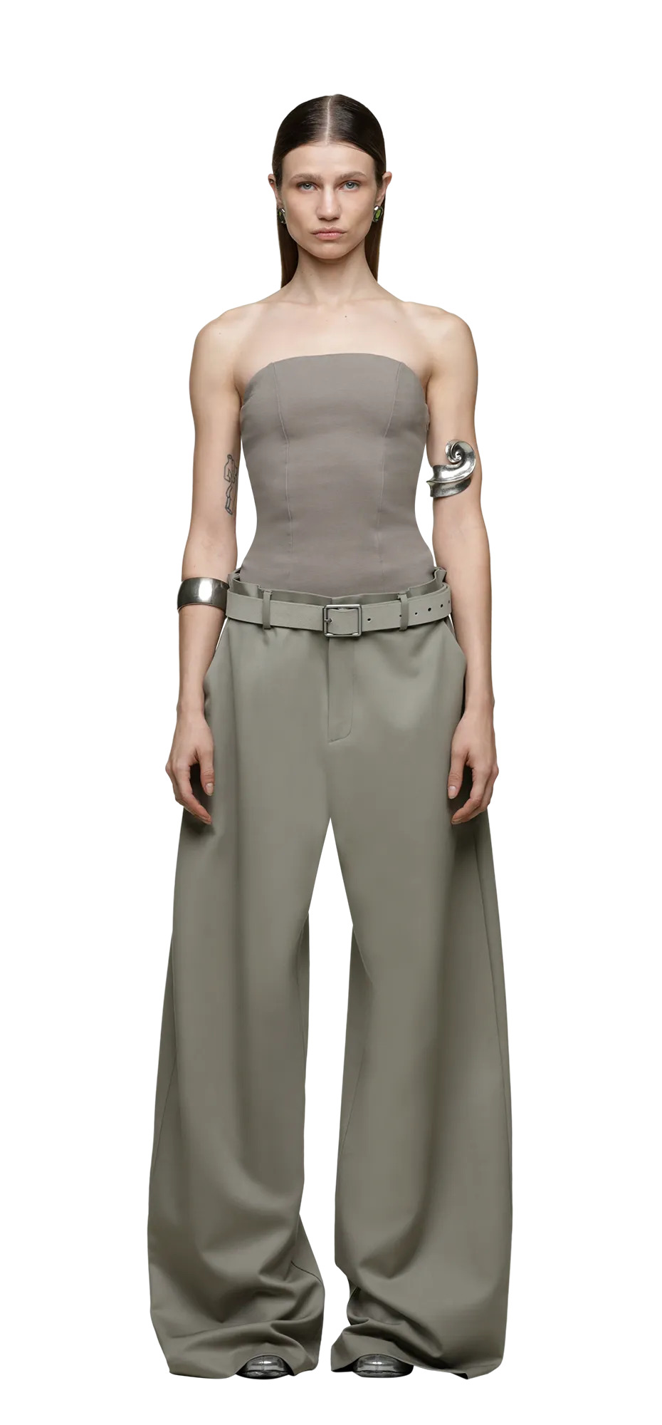 WIDELEG TROUSER KELLY GREEN - 3