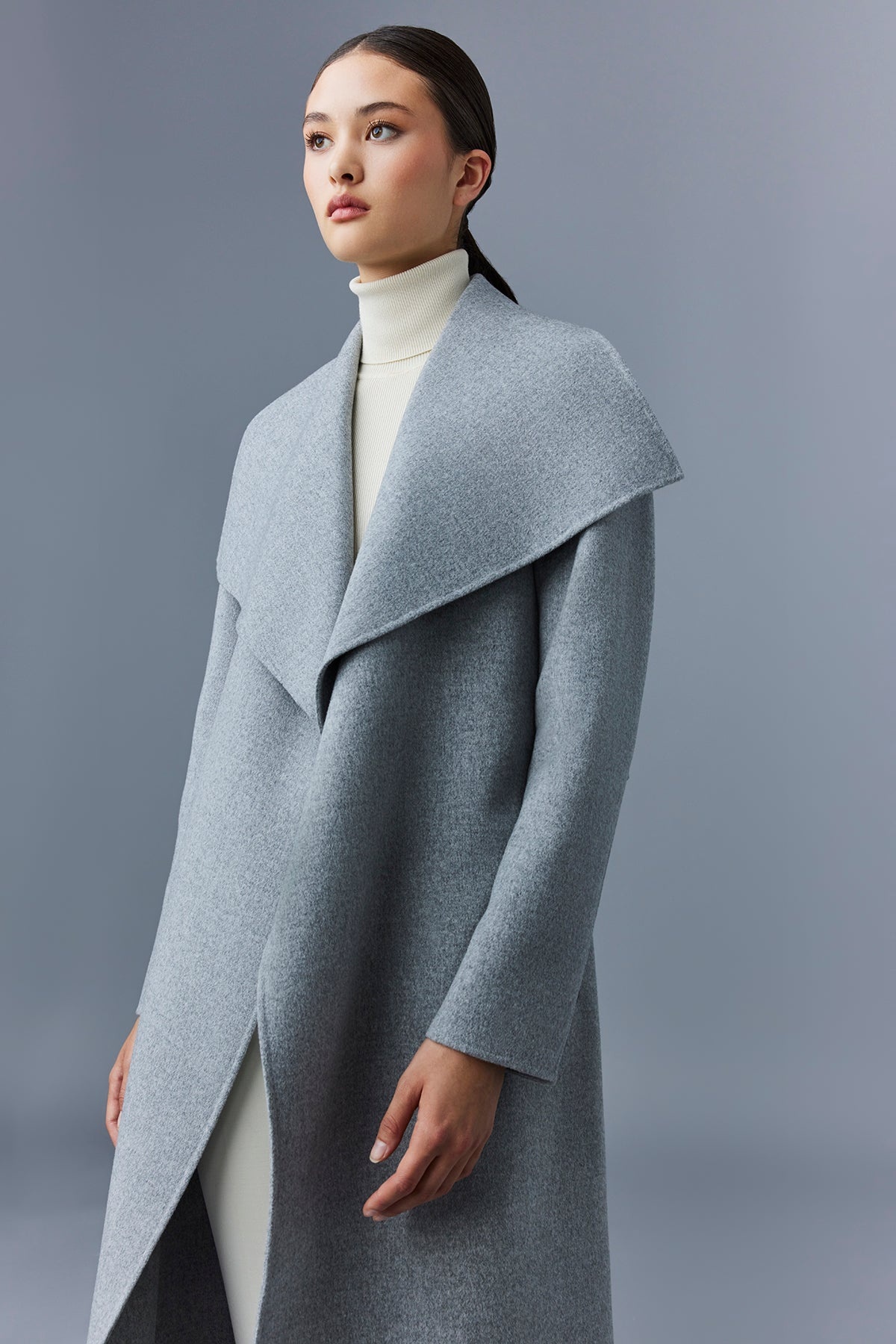 MAI-CN Double-face wool wrap coat - 6