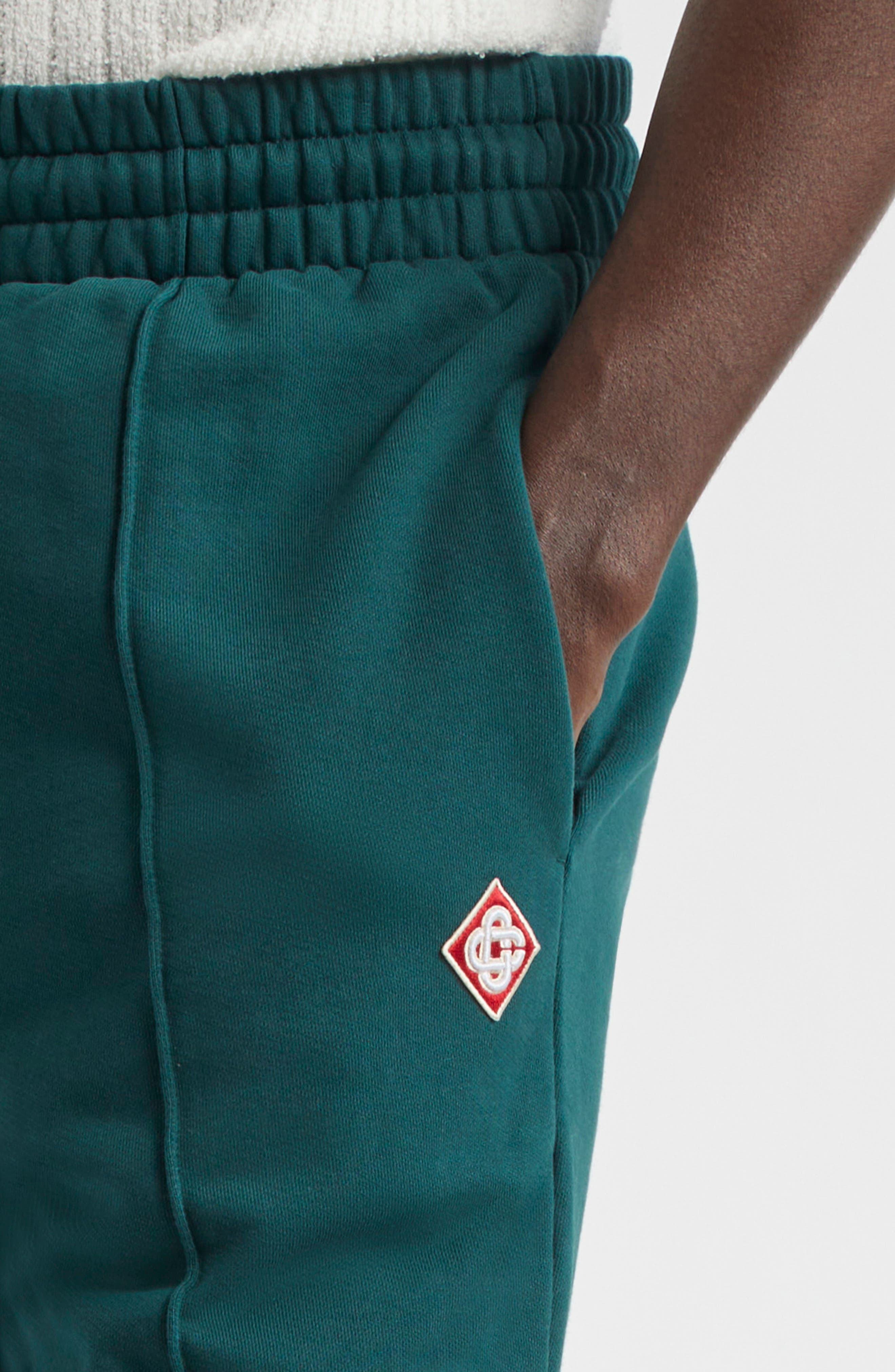Casablanca Embroidered Diamond Logo Patch Track Pants in Green at Nordstrom - 5